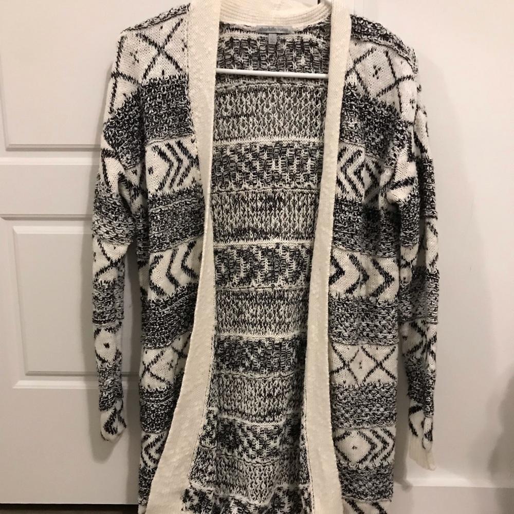 Aztec print cardigan